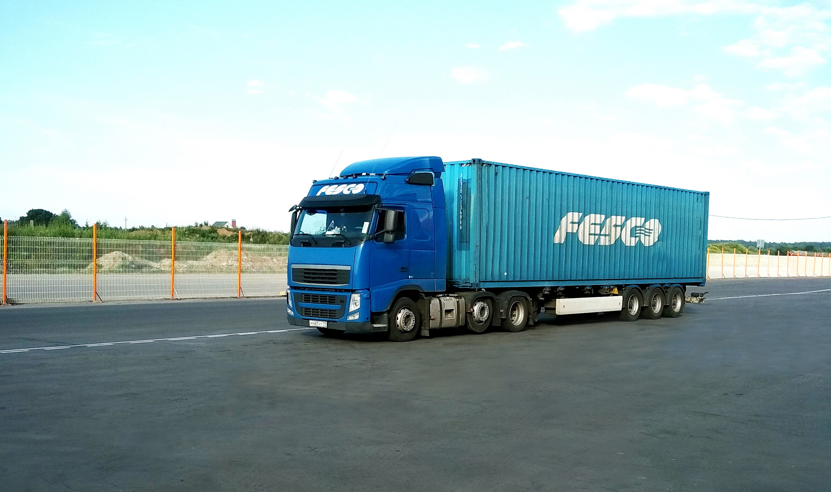 Truck fleet FESCO Transportation Group – container transportation ...