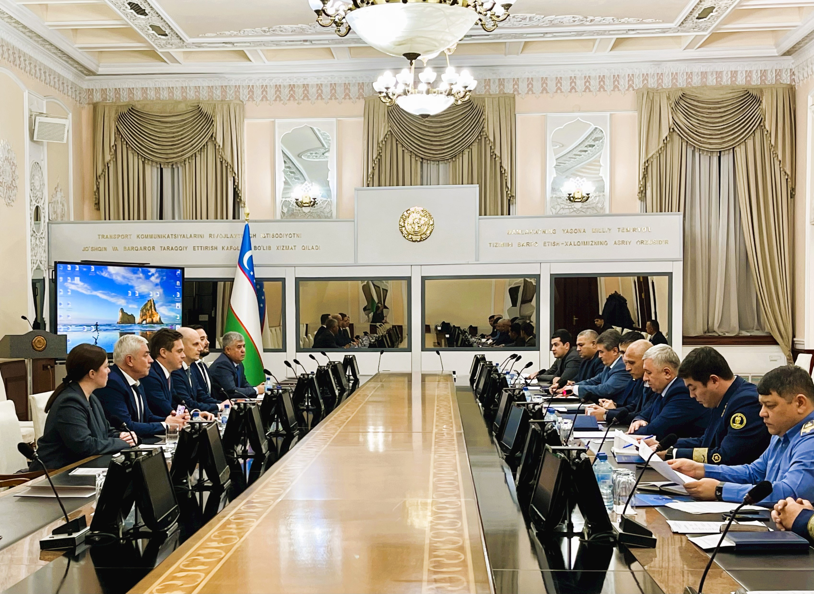 Председатель Совета директоров FESCO встретился с руководством «Узбекской железной дороги» и «Узжелдорконтейнер»